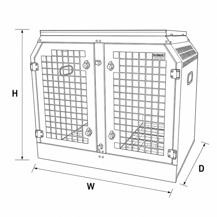 DB81 - Double Dog Transport Cage