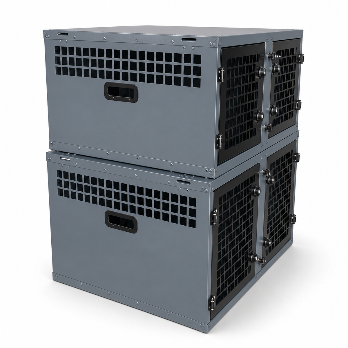 DB81 & DB62 Stacked Dog Transport Cage Kit