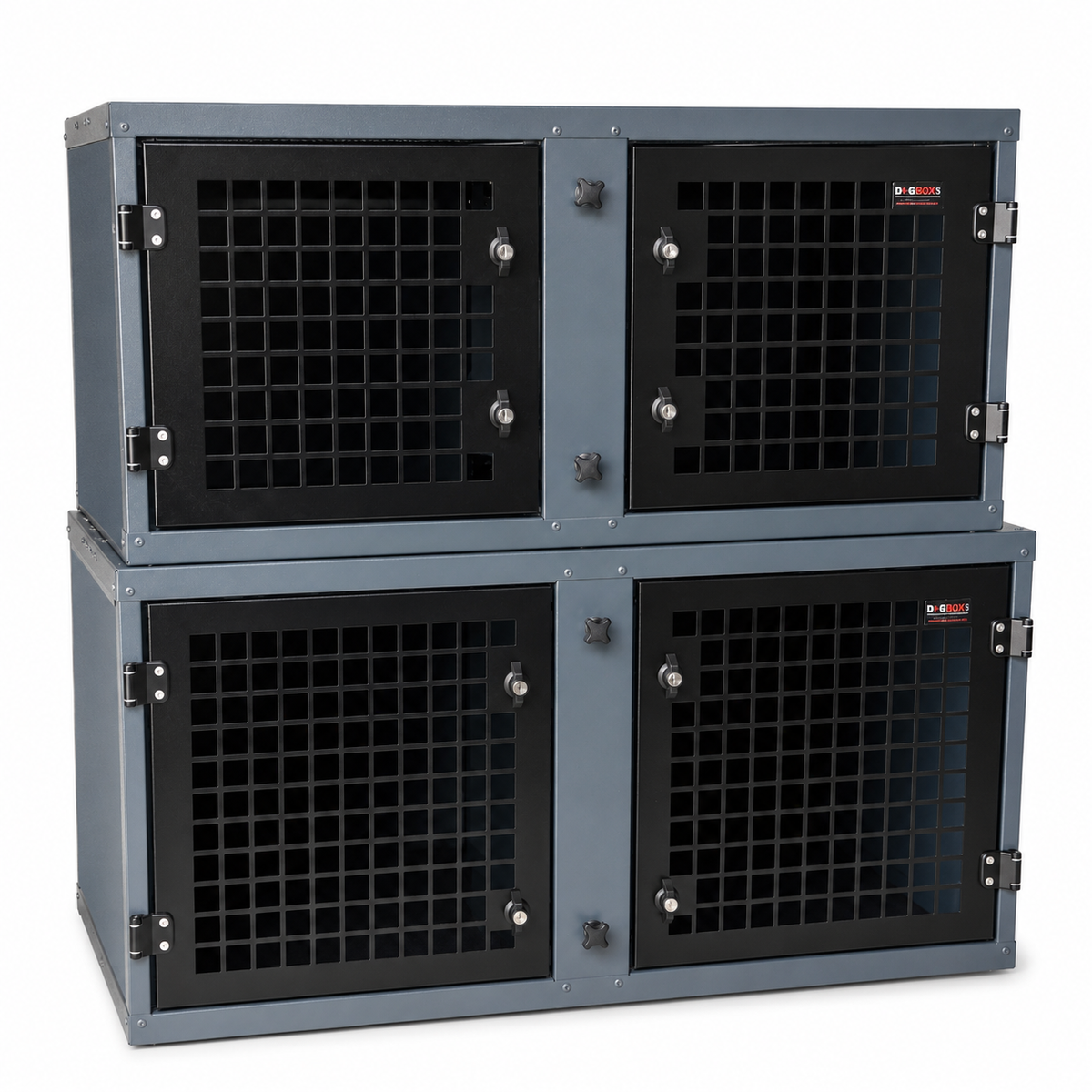 DB81 & DB62 Stacked Dog Transport Cage Kit