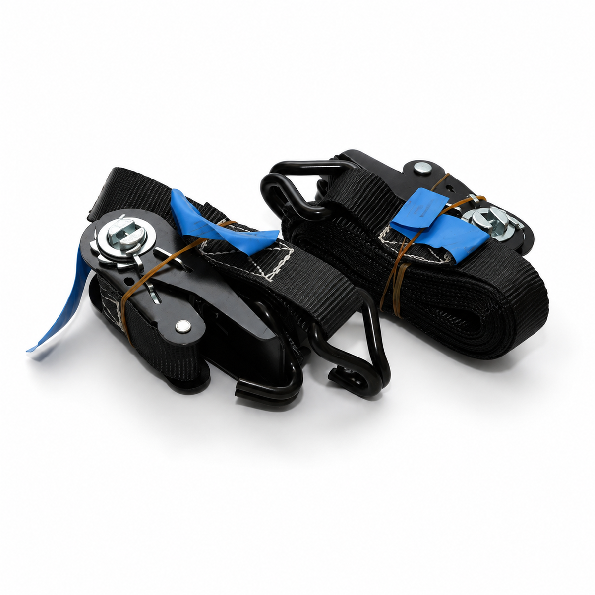 800kg Black Ratchet Straps - 4m (Pair)