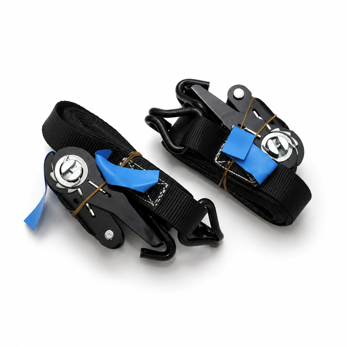 800kg Black Ratchet Straps - 4m (Pair)